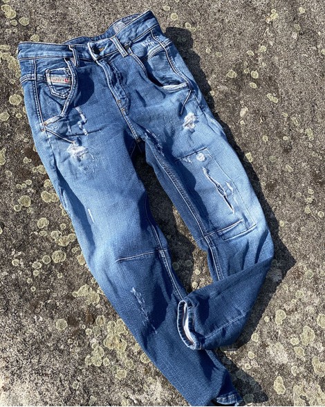 Džíny dámské Diesel JOGG JEANS FAYZA modré
